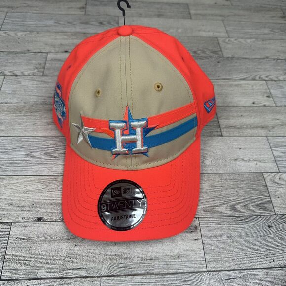 New Era Houston Astros 2024 All Star Game 9TWENTY Orange Cream Adjustable Hat - Picture 1 of 5